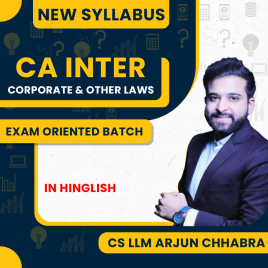 CS LLM Arjun Chhabra Corporate &amp; Other Laws Exam-Oriented Classes For CA Inter