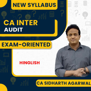 CA Siddharth Agarwal Audit Exam-Oriented/100% Theory Batch Batch For CA Inter 