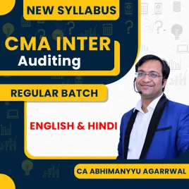 CA Abhimanyyu Agarrwal By Corporate Auditing Regular Online Classes For CMA Inter Abhimanyyu Agarrwal Classes 