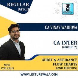 CA Inter Group-2 Audit & Assurance Flow Charts  (2nd Edition) : Study Material By CA Vinay Wadhwa 
