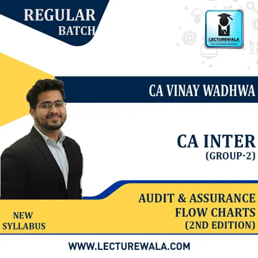 CA Inter Group-2 Audit & Assurance Flow Charts (2nd Edition) : Study Material By CA Vinay Wadhwa 