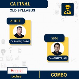 CA FINAL  SFM + Audit  Combo  Regular Course By CA Pankaj Garg & CA Aaditya Jain: Pen drive / online classes.