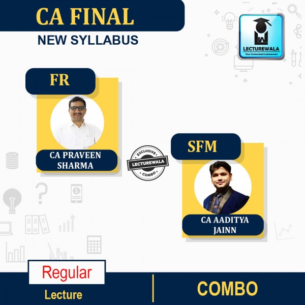 CA Final SFM & FR Regular Course Combo New Syllabus By CA Aaditya Jain & CA Parveen Sharma : pen Drive / Online Classes