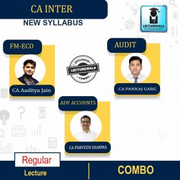 CA INTER  Adv. Accounting  & Audit & Fm-Eco. Regular Course ByCA PARVEEN SHARMA & CA Pankaj Garg CA AADITYA JAIN: Pendrive & Online Classes.