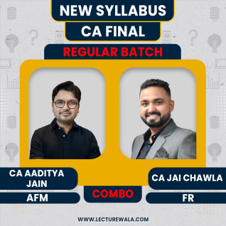 CA Final FR & AFM Regular Course Combo By CA Aaditya Jain & CA Jai Chawla: Online Classes CA Final FR & AFM Regular Course Combo By CA Aaditya Jain & CA Jai Chawla: Online Classes