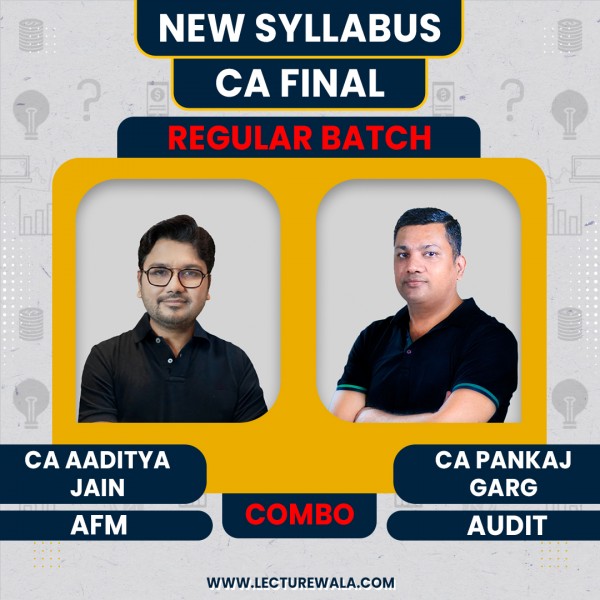CA Final AFM and Audit Full Course Combo By CA Aaditya Jain and CA Pankaj Garg