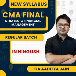 CMA FInal New Syllabus Paper 14 Strategic Financial Management (SFM) Regular Classes By CA Aaditya jain: Pen Drive / Online Classes 