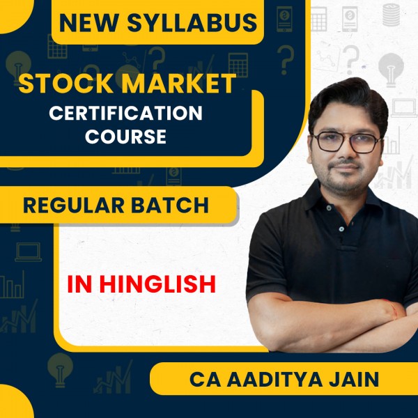 Stock Market Fundamentals Certification Course By CA Aaditya Jain: Pendrive / Online Classes.
