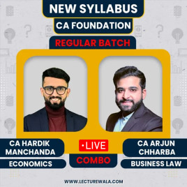 CA Foundation Accounts & Business Law Combo Live Batch By CS Arjun Chhabra & CA Hardik Manchanda : Live / Online Classes CA Foundation Accounts & Business Law Combo Live Batch By CS Arjun Chhabra & CA Hardik Manchanda : Live / Online Classes
