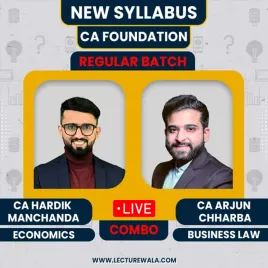 CA Foundation Accounts & Business Law Combo Live Batch By CS Arjun Chhabra & CA Hardik Manchanda : Live / Online Classes CA Foundation Accounts & Business Law Combo Live Batch By CS Arjun Chhabra & CA Hardik Manchanda : Live / Online Classes
