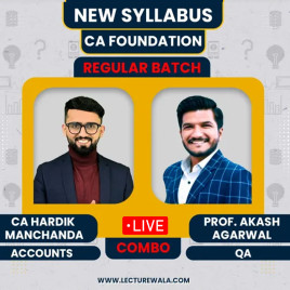 CA Foundation Accounts & Maths Live Combo By CA Hardik Manchanda & Prof. Aakash Aggarwal : Live / Online Classes CA Foundation Accounts & Maths Live Combo By CA Hardik Manchanda & Prof. Aakash Aggarwal : Live / Online Classes