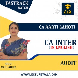 CA Intermediate - Audit (Fast Track Revision Batch ) In English By CA Aarti Lahoti: Google Drive.