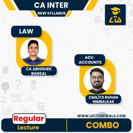 CA Inter Corporate & Other Law + Adv. Accounting Combo Regular Course By CA Abhishek Bansal and CMA/CS Rohan Nimbalkar: online classes / Pen Drive
