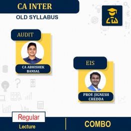 CA Inter Audit & EIS Combo Regular Course By CA Abhishek Bansal and Prof. Jignesh Chedda : online classes.