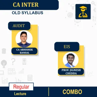 CA Inter Audit & EIS Combo Regular Course By CA Abhishek Bansal and Prof. Jignesh Chedda : online classes. CA Inter Audit & EIS Combo Regular Course By CA Abhishek Bansal and Prof. Jignesh Chedda : online classes.