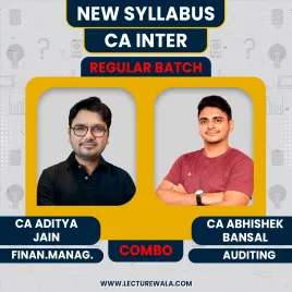 CA Abhishek Bansal Auditing & CA Aditya Jain Financial Management regular Online Combo Classes For CA inter CA Abhishek Bansal Auditing & CA Aditya Jain Financial Management regular Online Combo Classes For CA inter