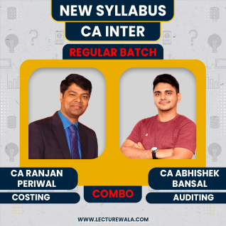 CA Ranjan Periwal Costing & CA Abhishek Bansal Auditing Regular Online Combo Classes For CA Inter CA Ranjan Periwal Costing & CA Abhishek Bansal Auditing Regular Online Combo Classes For CA Inter