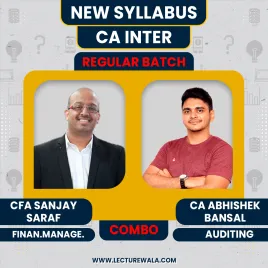 CA Inter FM & Audit By CA Abhishek Bansal & CFA Sanjay Saraf Regular Batch : Online / Pendrive Classes CA Inter FM & Audit By CA Abhishek Bansal & CFA Sanjay Saraf Regular Batch : Online / Pendrive Classes