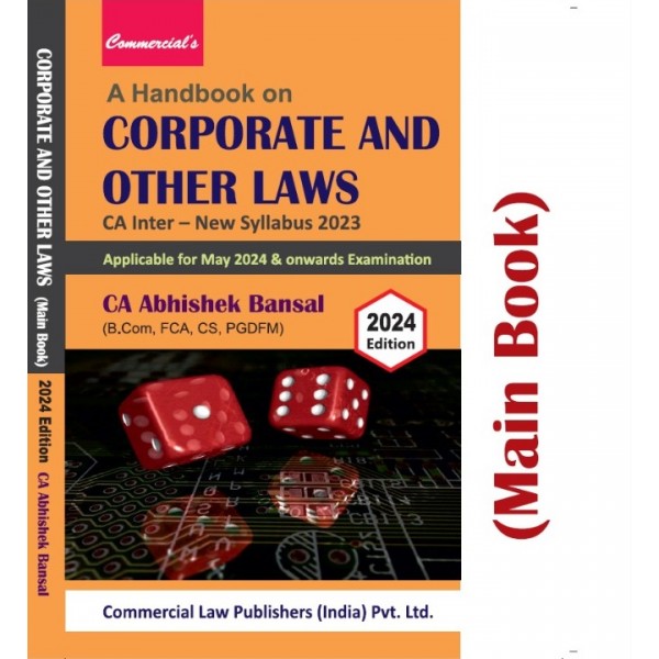 CA Inter Corporate & Other Laws - Main Book By CA Abhishek Bansal : Study Material.