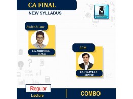 CA Final Audit & Law And SFM Combo Regular course By CA Abhishek Bansal & CA Praveen Khatod : Pendrive/Online classes.