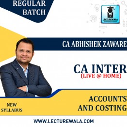 CA Inter Accounts & Costing  New Syllabus Regular Course By CA Abhishek Zaware: Pendrive / Google Drive.
