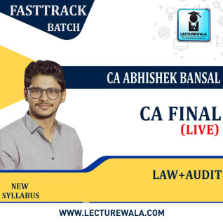 CA Final Audit & Law Combo Fast Track Course By CA Abhishek Bansal : Online classes. CA Final Audit & Law Combo Fast Track Course By CA Abhishek Bansal : Online classes.
