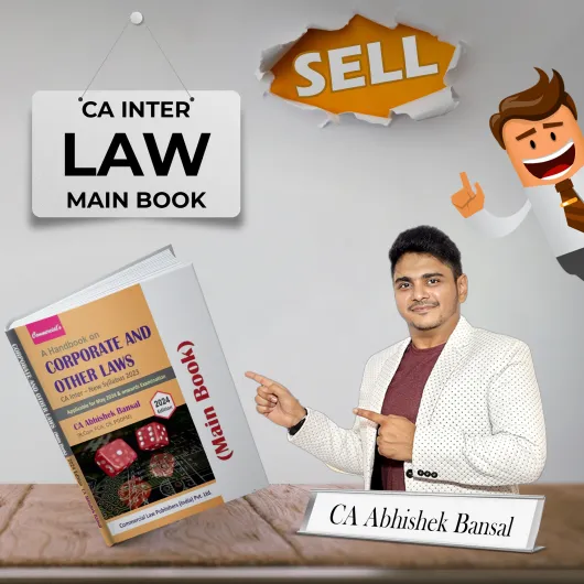 CA Abhishek Bansal Corporate & Other Laws Main Book For CA Inter : Online Study Material.