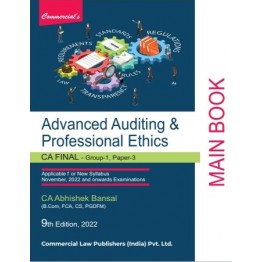 CA Final Advanced Auditing & Professional Ethic MAIN BOOK By CA Abhishek Bansal : Study Material.