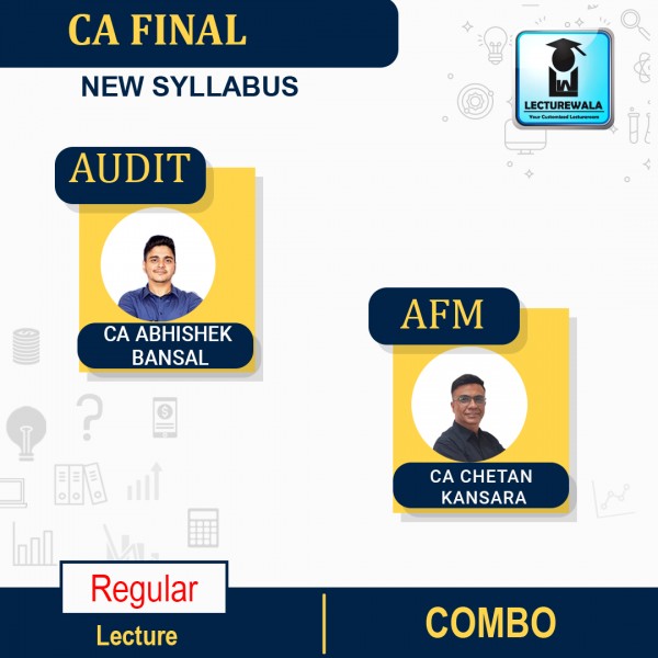 CA Final Advanced Audit & PE & Advanced Financial Management Regular batch By CA Abhishek Bansal & CA Chetan Kansara : Online classes.