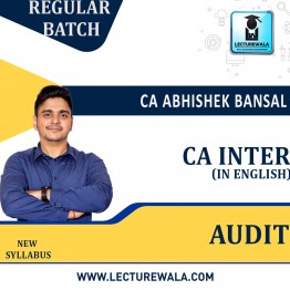 CA Inter Audit Regular Batch In English  : Video Lecture + Study Material By CA Abhishek Bansal (For May/Nov 2023)