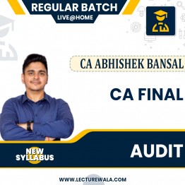 CA Final Live New Scheme Audit Regular Course By Abhishek Bansal