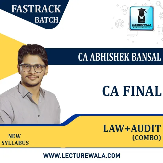 CA Final Audit & Law Fastrack Batch Combo By CA Abhishek Bansal : Pen Drive / Online Classes