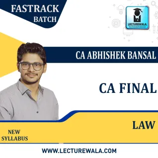 CA Final Law Fastrack Batch New Syllabus By CA Abhishek Bansal : Pen Drive / Online Classes CA Final Law Fastrack Batch New Syllabus By CA Abhishek Bansal : Pen Drive / Online Classes