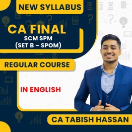 CA Tabish Hassan SCM SPM (Set B - Self Paced Online Module)