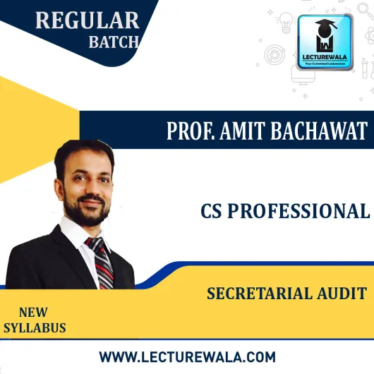 CS Professional Secretarial Audit Compliance Management & Due diligence New Syllabus : By Amit Bachhawat : Pen drive / online classes