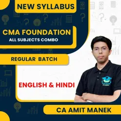 CA Amit Manek All Subjects Comabo Regular Batch For CmA Foundation