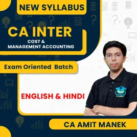 CA Amit Manek Cost and Management Accounting Exam Oriented Batch For CA Inter: Online classes.