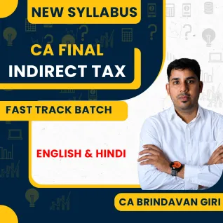 CA Final New Syllabus IDT Fastrack Batch by CA Brindavan Giri: Pen Drive / Google Drive.