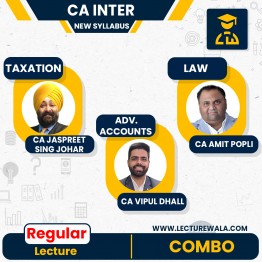 CA Inter New Scheme Regular Course Adv. Accounting & Taxation & Law By Gyan Gurucull