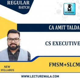 CS Executive Combo (FMSM & SLCM) Regular Course By CA Amit Talda: Pendrive / Online Classes.