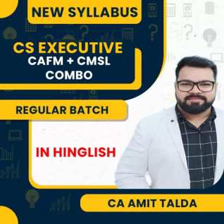 CS Executive new Syllabus CAFM & CMSL Combo Regular Classes By CA Amit Talda: Online Classes. CS Executive new Syllabus CAFM & CMSL Combo Regular Classes By CA Amit Talda: Online Classes.