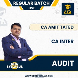 CA INTER - PAPER-5: AUDITING AND ETHICS BY CA CS AMIT TATED (NEW SYLLABUS) : Pen Drive / Google Drive / Live