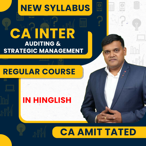 CA Inter new Syllabus Audit & SM Combo by CA Amit Tated: Live Online Classes.