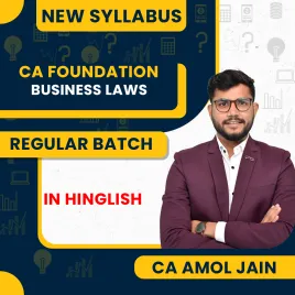 CA Amol Jain Business Laws live Regular Online Classes For CA Foundation