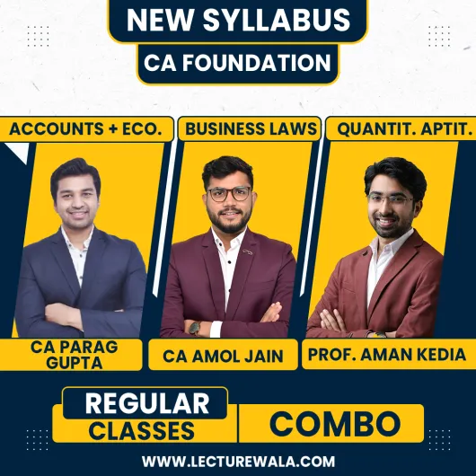 Vsmart Academy All Subject Live Regular Online Classes For CA Foundation