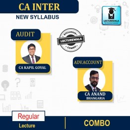 CA Inter Adv. Accounts & Audit (Jan.2022 Recording) Regular Course Combo : Video Lecture + Study Material By CA kapil goyal & CA Anand Bangariya (For MAY 2022 & NOV 2022)