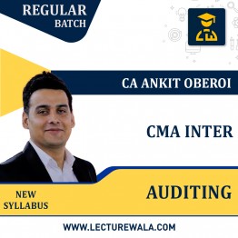 CMA Inter Auditing Regular Course : By CA Ankit Oberoi : Online classes/Pen Drive