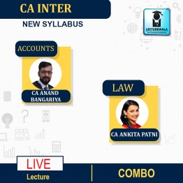 CA Inter Law & Accounts New Syllabus Live @ Home Regular Course  : Video Lecture + Study Material by CA Ankita Patni And CA Anand Bangariya (For NOV 2022 & May 2023)