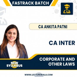 CA Inter New Syllabus Corporate and Other Laws Crash Course by CA Ankita Patni : Online classes.