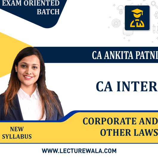 CA INTERMEDIATE GROUP I CORPORATE AND OTHER LAWS EXAM ORIENTED BY CA ANKITA PATNI